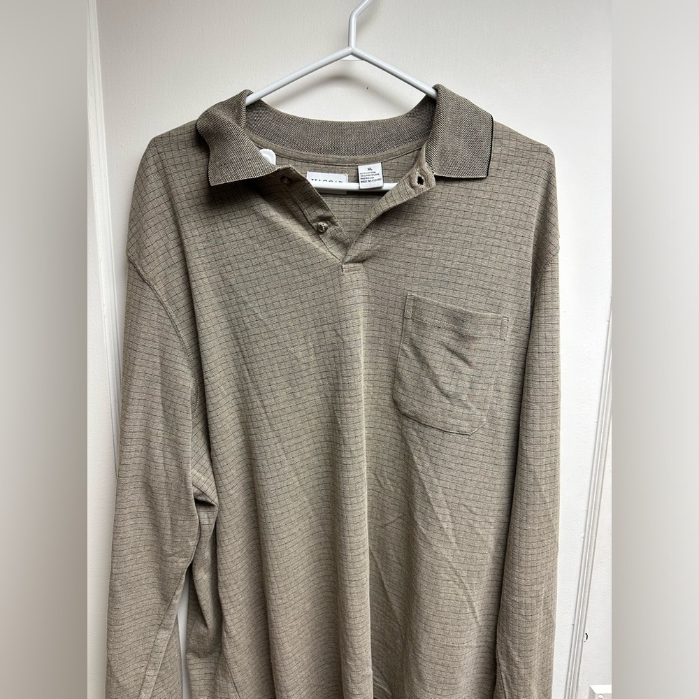 Haggar Long Sleeve Collared Shirt